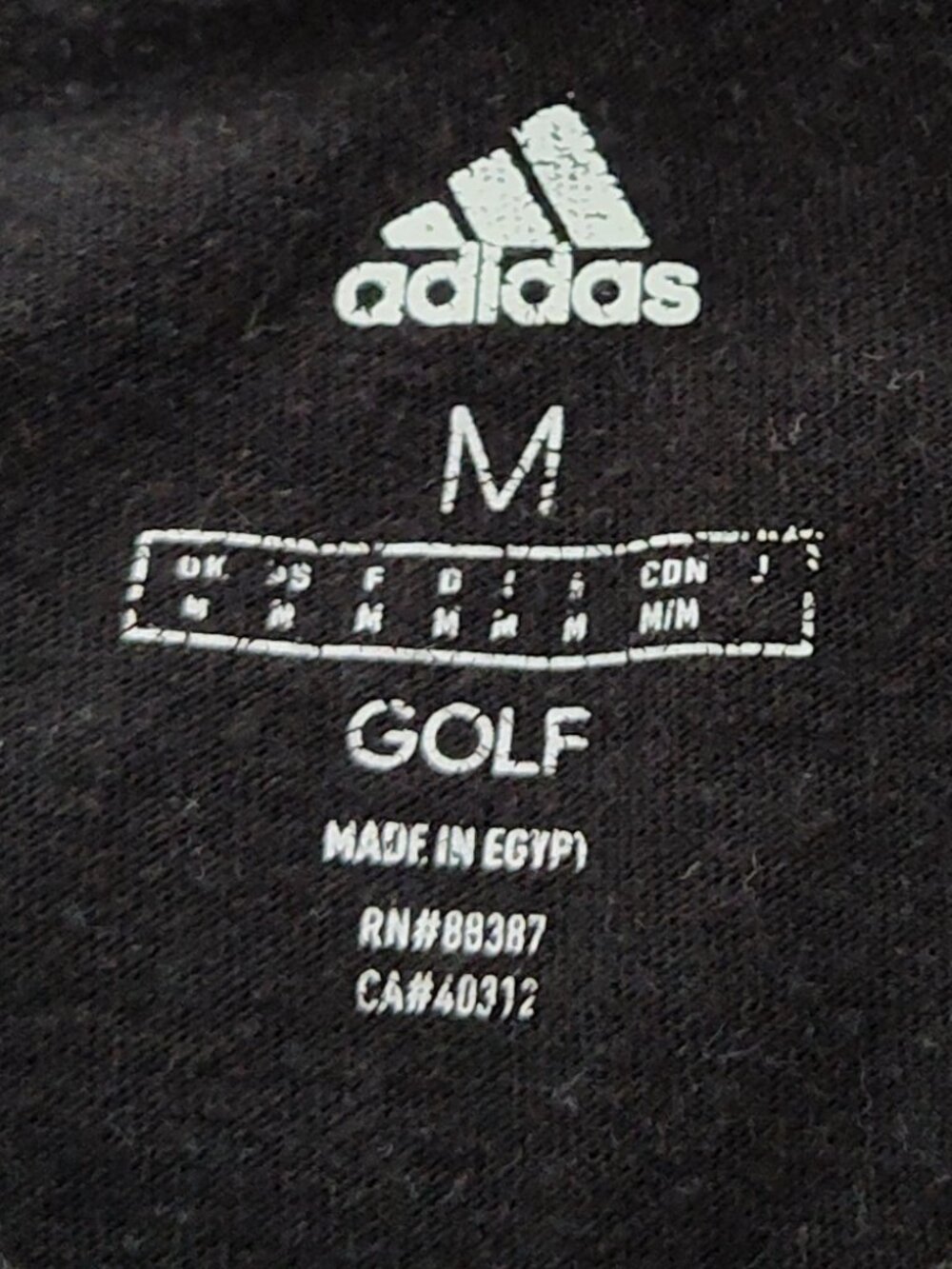 Adidas black and white ladies golf t-shirt, VG used condition, size M - Picture 2 of 4